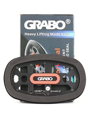 Raizidom GRABO Electric Vacuum Suction Cup Lifter Grabo Attachment (RockSeal for Rough Stone Rock Surfaces)