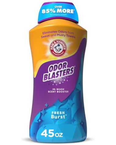 ARM & HAMMER Odor Blasters In-Wash Scent Booster, Laundry Scent Booster Fresh Burst Scent, 45 Oz