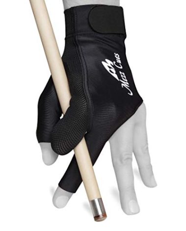 MEZZ Premium Billiard Glove - Fits Either Hand (Small/Medium, Black)