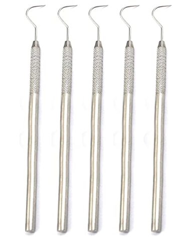Dental Single Ended Explorer for Cavity Dental Examination Probes Set of 5 New by G.S Online Store