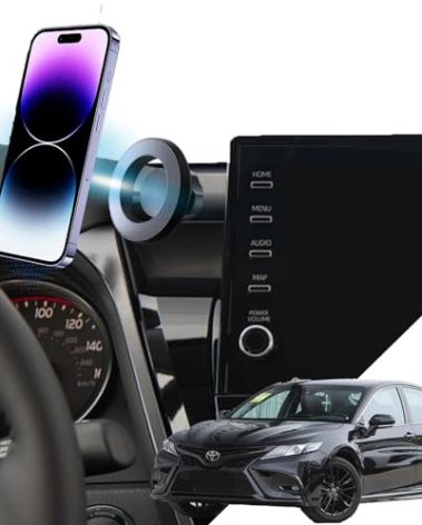 oricarmes Toyota Camry Phone Holder Camry Magnetic Phone Mount for 2024 Toyota Camry Accessories Camry Phone Mount 2024 2023 2022 2021 Compatible for All Cell Phones