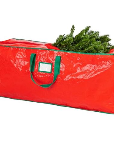 Handy Laundry, Christmas Tree Storage Bag - Stores 9 Foot Artificial Xmas Holiday Tree, Durable Waterproof Material, Zippered Bag, Carry Handles. Protects Against Dust, Insects and Moisture.