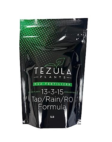 MSU Orchid Fertilizer 13-3-15 (Greencare) Reverse Osmosis, Rain, Tap Water Formula. 1 Pounds, Scoop Included