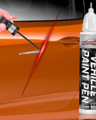 xdotoar Fashion Orange Car Touch Up Paint Pen - Automotive Scratch Repair Kit - Auto Scratch Remover