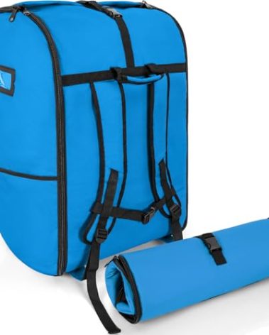 WELIDAY Padded Car Seat Travel Bag Compatible with Doona, Infant Car Seat Travel Bag, Foldable Car Seat Stroller Gate Check Bag for Airplane (Blue)