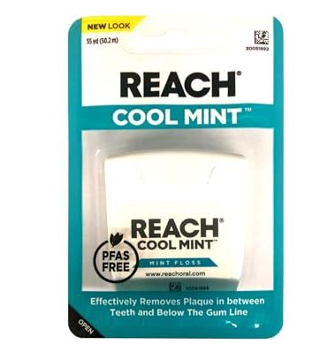 REACH Dental Floss, Cool Mint, 6 Count