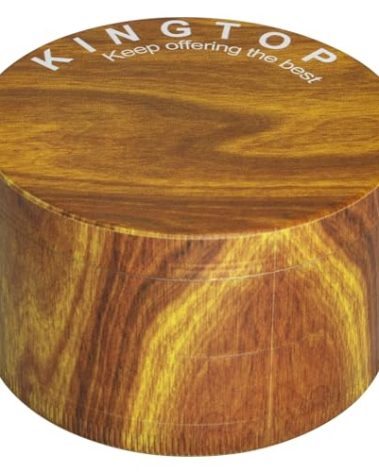 KINGTOP Grinder, Large 3" Spice Grinder (Wood Grain Brown)