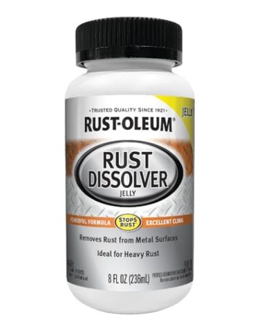 Rust-Oleum Rust Dissolver Jelly | Heavy-Duty Corrosion Remover for Metal Tools, Cars, Bikes, Grills, Bolts, Firearms & More | 8 oz