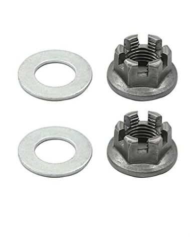 Motoparty Rear Axle Hub Castle Nut Washer for Yamaha ATV Banshee 350cc Blaster 200cc Warrior 350 Raptor 350 660 YFZ 450 Breeze Moto-4 Grizzly 125 Rear Axle Castle Nut,Replacement for 90171-14037-00