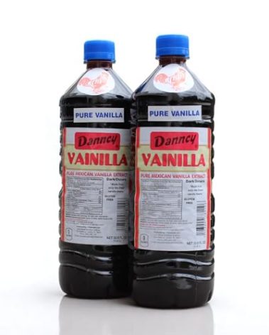 Danncy Vanilla Dark 33.8 fl oz (1L) 2 Pack – Authentic Mexican Vanilla Flavor