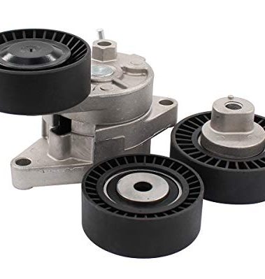 NewYall Pack of 3 Drive Belt Tensioner Idler Pulley Kit for BMW 323i 325Ci 325i 325is 325xi 328i 328is 330Ci 330i 330xi 525i 528i 530i M3 X3 X5 3.0 Z3 Z4