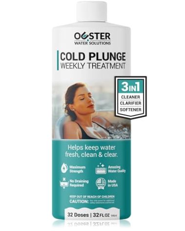 Bio Ouster 3in1 Weekly Cold Plunge Water Treatment - Cleaner, Clarifier, and Softener for Cold Plunge and Ice Bath - Water Stabilizer for Fresh, Crystal Clear Water - Made in USA (32oz)