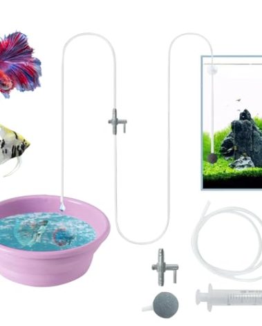 Drip Acclimation Kit for Saltwater Freshwater Aquariums, Fish Tanks Accessories, Safe Transition for Coral, Shrimp, Marine Fish, Plants