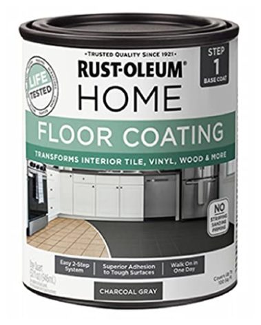 Rust-Oleum 365928 Floor Coating Base Coat Charcoal Gray Quart