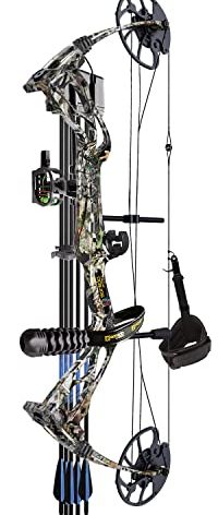 Sanlida Archery Dragon X8 RTH Compound Bow Package for Adults and Teens,18”-31” Draw Length,0-70 Lbs Weight,up to IBO 310 fps,No Press Needed,Limbs Made in USA,Limited Life-time Warranty
