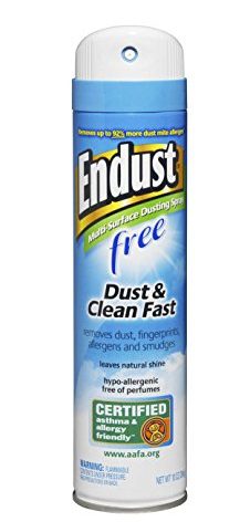 Endust Fragrance Free Hypo-Allergenic Dusting and Cleaning Spray, Hypo-allergenic, Fragrance Free, No Flavor, 10 Fl Oz