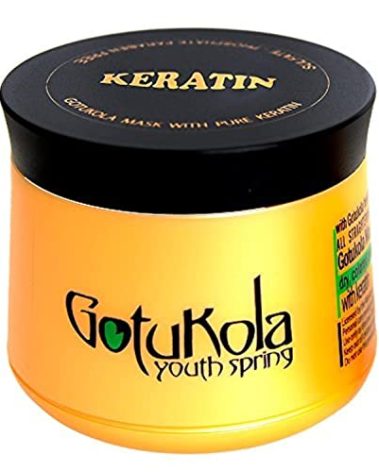 Gotukola Satin Strands Mask for Dry, Color Damaged Hair – Deep Conditioner Hair Treatment Softens Dry Hair, Repairs Damage, & Revitalizes Scalp – Gotu Kola Herb, Essential Oils, & Keratin Hair Mask