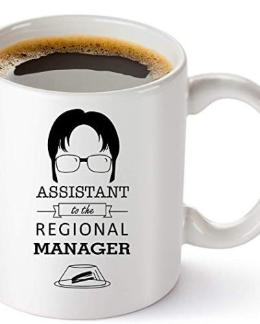Assistant To The Regional Manager Coffee Mug - The Office Gifts - Dwight Schrute The Office Merchandise - 11oz Collectible Dunder Mifflin Mug For Men And Women
