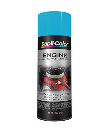 Dupli-Color DE1643 Engine Enamel Spray Paint with Ceramic - Torque N Teal - 12 oz Aerosol Can