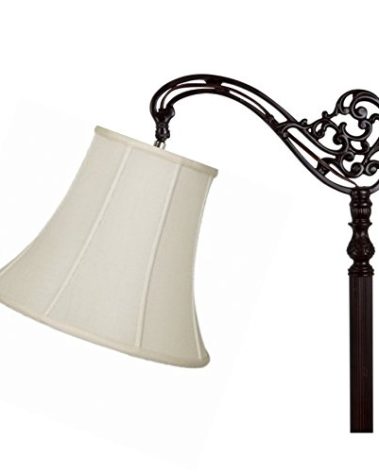 Upgradelights Natural Linen Eggshell 12 Inch Uno Lamp Shade Downbridge (8x12x8.5)