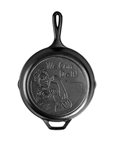 Lodge Cast Iron 10.25" Skillet with Rosie the Riveter Design
