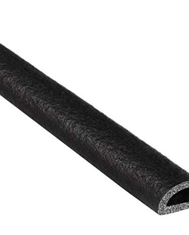 Trim-Lok D-Shaped Rubber Seal – EPDM Foam Seal with HT (General Acrylic) Pressure Sensitive Adhesive System – Ideal Door and Window Weather Seal for Cars, Trucks, RVs, and Boats – 0.215” Height,