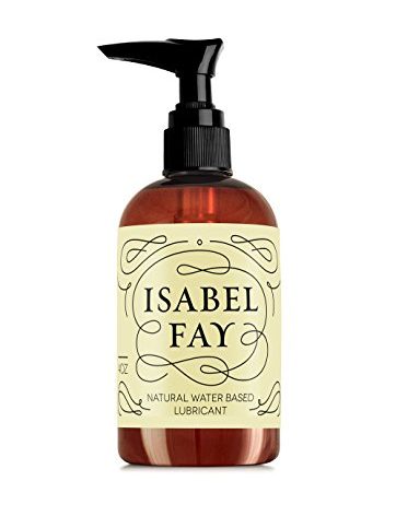 Isabel Fay Natural Water Based Personal Lubricant for Sensitive Skin, NO Parabens, NO Glycerin, 4 oz