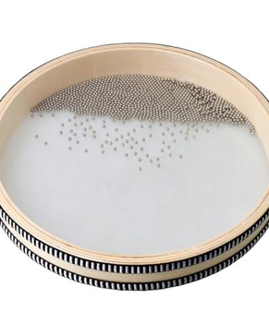 Bstinay Natural Color 10" Wave Bead Ocean Drum Musical Instrument Percussion