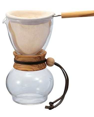 Hario Woodneck Drip Pot, 480ml, Olive Wood