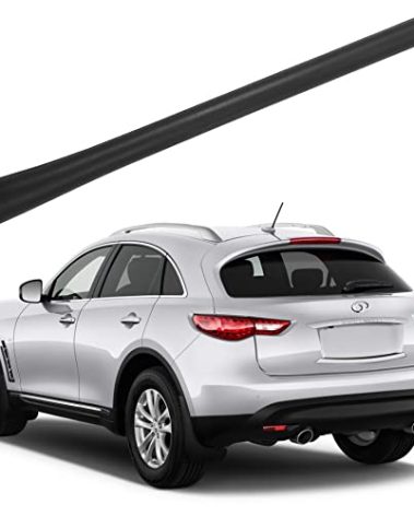 Rubber Antenna for Infiniti QX50 QX60 QX70 (2014-2017), Infiniti FX50 (2011-2013) - 7 Inch Car Wash Proof, Internal Copper Coil Antenna Mast Replacement