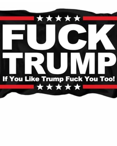 Doncida Fuck Trump Flag 3x5 Foot - Anti Trump Flag with Bright Vivid Colors, Double Stitched Edges & Durable Brass Grommets - Perfect for Indoor and Outdoor
