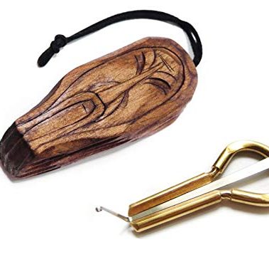 Jew's Harp by P.Potkin in wooden case Shaman handmade - mouth musical instrument (jaw harp) Beautiful sound Excellent quality maultrommel (jaw harp, dan moi)