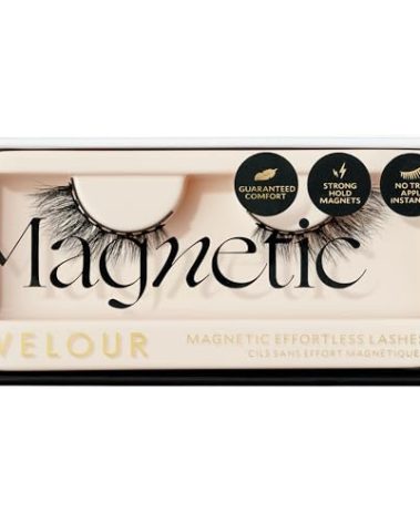 Velour Magnetic Eyelashes, Luxurious False Lashes, Reusable Eyelashes, Wear up to 30x & Vegan, All Eye Shapes, Natural Lashes, Magnetic Eyeliner not Included (Opposites Attract)