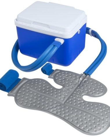 Ice Machine for Shoulder After Surgery, Shoulder Rotator Cuff Cold Therapy Machine Compression Pad Cryotherapy Machine for Post-Surgery Care, Ice Therapy System for Knee, Elbow, Joint (6-Quart)