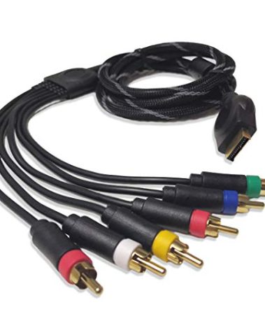 Bealuffe Component Audio Video Cable for PS2 / PS3 / PS3 Slim, HD Multi Out Composite RCA Audio Video Cable for PS3 (6 Feet)