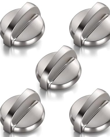 5 Pack WB03T10284 Oven Knobs Replacements for GE, 191D5100 Stove Knons Compatible with GE Range Stove Oven Replaces 1373043 AP4346312 AH2321076 EAP2321076 PS2321076