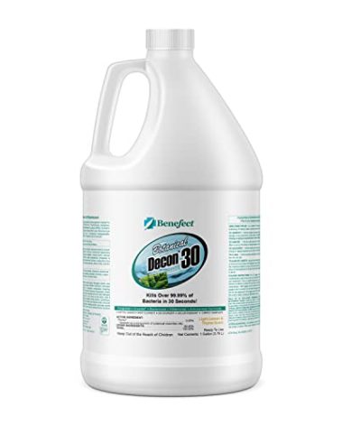Benefect Botanical Decon 30 Disinfectant Cleaner - All Natural Formula for Effective Cleaning Power - Ideal for Restoration Jobs & Water Damage - 20476 - 1 Gallon