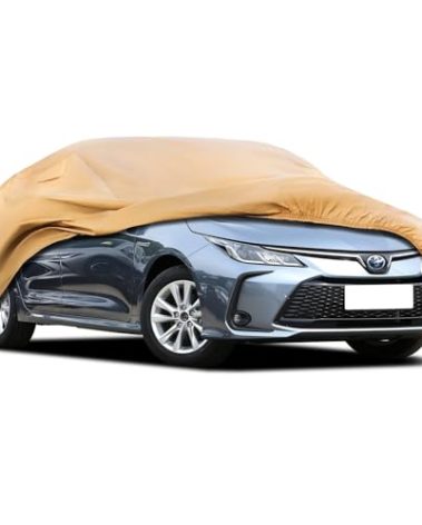 JURMON Heavy Duty Outdoor Car Cover Custom Fit for Toyota Corolla, Windproof All Weather Waterproof Sun Rain UV Dust Snow Protection Outdoor Car Covers