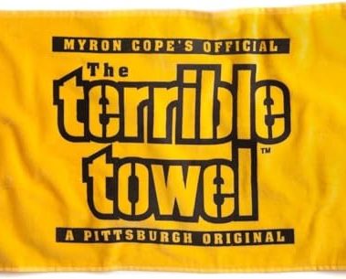 Alberts Gifts Myron Cope's Official Terrible Towel - Gold