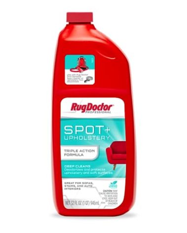 Rug Doctor Spot Upholstery Cleaner; Triple Action Concentrated Formula 32 oz., Oxy Cleaning Power, Deep Cleans, Deodorizes and Protects Upholstery & Soft Surfaces