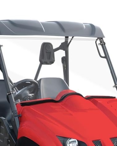 StarknightMT Front Rhino Windshield Scratch Resistant PC Full Windshield Compatible With 2006-2008 Rhino 450 | 2004-2007 Rhino 660 | 2008-2013 Rhino 700 - Heavy Duty Clear