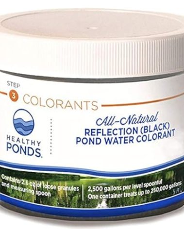 Healthy Ponds Pond Water Dye, Black 2.6 oz Jar Treats 250,000 Gallons