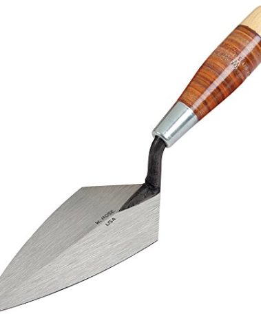 Kraft Tool RO50-6L W.Rose™ 6"x2-1/2" Pointing Trowel with Leather Handle