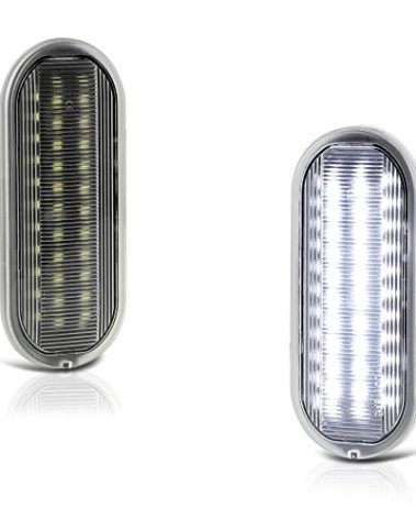 VIPMOTOZ Supreme SMD Full LED Truck Bed Light Cargo Lamp Assembly Housing Replacement Pair For Ford F150 Raptor F250 F350 F450 Super Duty Pickup Truck, 6000K Diamond White, 2-Piece Set