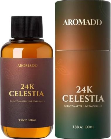 AROMADD AROMADD 24K Celestia Diffuser Oil Inspired by Luxury Hotel Scent 3.38 Fl Oz (100ml), Aroma Diffuser & Hotel Fragrance Diffuser Oil, Essential Oil Diffuser for Aromatherapy, Long-Lasting