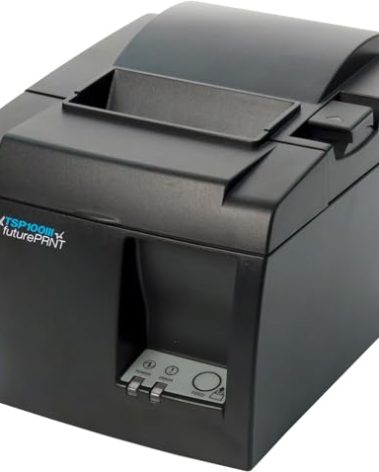 Star Micronics TSP143IIIBi Bluetooth Thermal Receipt Printer for iOS, Android, and Windows with Auto-cutter and Internal Power Supply - Gray