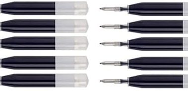Intrepid 10 Black Gel Ink Refill for Cross Ion, Sheaffer Ion, Matrix, Vice, Penatia Gelicious and Roadster Pen. Black Gel Ink