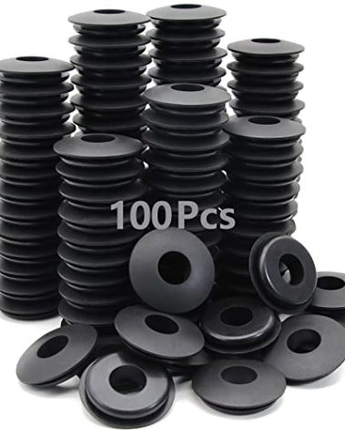 GREPSPUD 100pcs Glad Hand Seals Rubber Truck Gladhand Seals Black Polyurethane Seal Washers Grommets Round Gaskets for Semi Trucks Trailers Tractors, Parts Number 10028