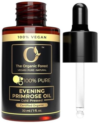 USDA Organic Evening Primrose Oil - 100% Pure & Natural for Skin & Face - Liquid Carrier for Essential Oils Mixing - Perfect Oil Control Face Moisturizer