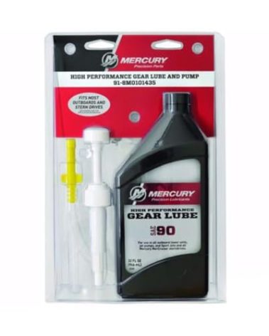 Mercury Marine New OEM High Performance Gear Lube with Hand Pump, 91-8M0101435